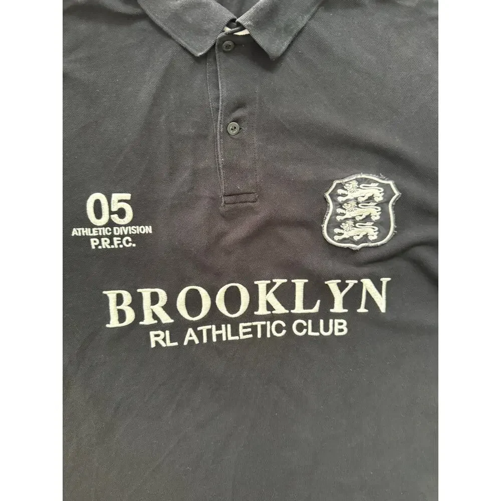 Polo Ralph Lauren SS Rugby Shirt  Brooklyn New York Athletic Div Club #5 - Picture 7 of 11
